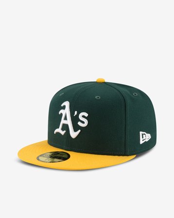 New Era - Oakland Athletics Acperf 59Fifty - Green/Yellow