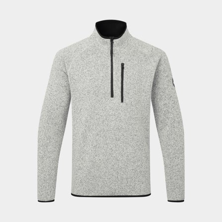 Sudadera polar Gill Knit Fleece 1/4 Zip Neck Grey Marl, hombre, XX-Large