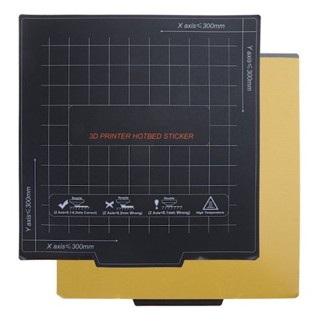 18/23,5/31cm 3D-skrivare Uppvärmd Bädd Plattform Magnetisk Film Pad Flexibel Bottenplatta Värmebädd Klistermärke Anti-skev Koordinater