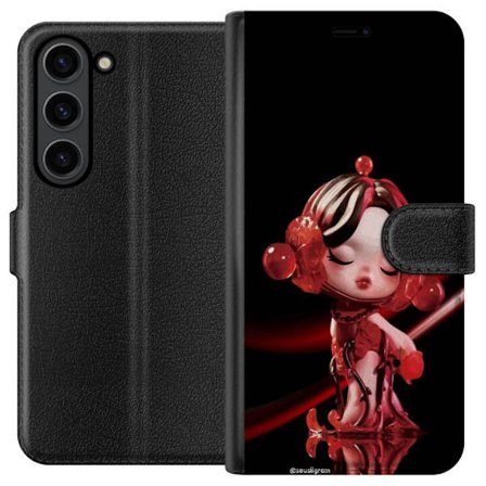 Kompatibelt Lommeboketui til Samsung Galaxy S24+ Panda Vinyl Figur Kawaii Samlefigur