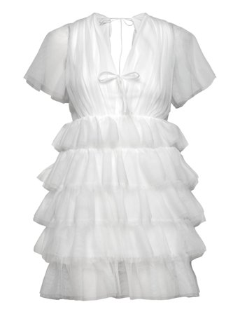 Bubbleroom | Deep V-Neck Tulle Dress | 42
