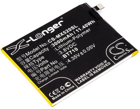 Batteri till SmartPhone, Mobil för Meizu M5c, M710M, M710H