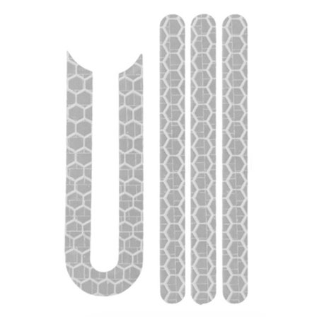 1 set för Xiaomi M365 / Pro reflekterande klistermärke - Vit