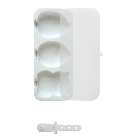 Silikoniset jäätelömuotit tikulla käsintehtyihin mehujäihin, helppo irrottaa, 4 lokeroa, jäätelötikkumuotti