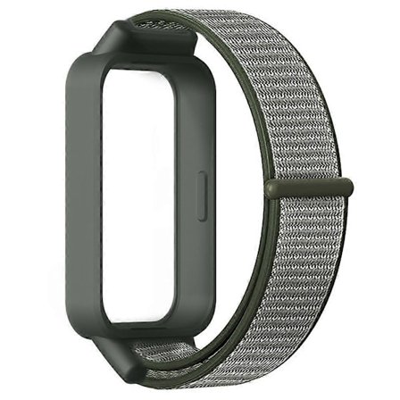 Xiaomi Smart Band 9 Active Redmi Band 3 -nailonranneke, tarranauhakiinnitys, kellon ranneke, oliivinvihreä