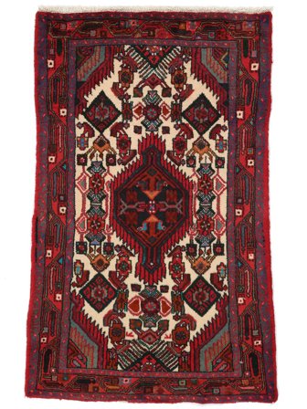 Medaille Klein Hamadan Vloerkleed 77X133 Wol