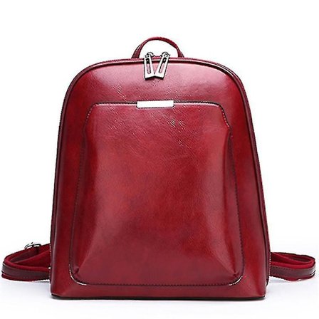 Ny Blød Læder Kvinder Koreansk Mode Retro Rygsæk