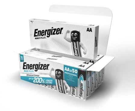 ENERGIZER Batteri Max Plus AA 50/fp - Lyreco - Kontorsmaskiner - Batterier - AA