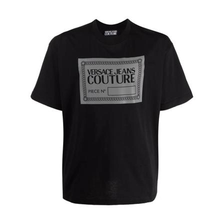 Versace Jeans Couture T-Shirts , Zwart , Heren , Maat: XS