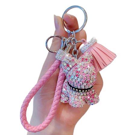 Flickor Fashionabla lyxiga diamantnalle hänge Key Chai - spot sales