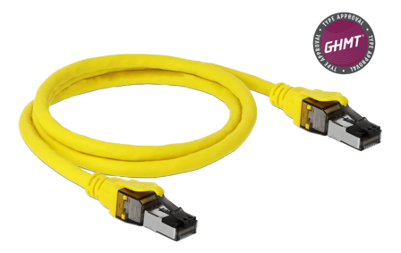 Delock nettverkskabel - 1 m - gul
