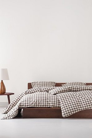 Jotex - Dekbedovertrek Organisch Bruin/beige Bruin/beige - LAUREN - Koop Dekbedovertrek bij Jotex