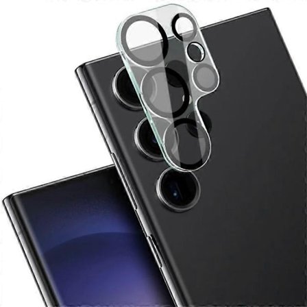 For Samsung Galaxy S25 Ultra Camera Lens Protector HD Clear Silk Print Lens Cover with Cleaning Cloth