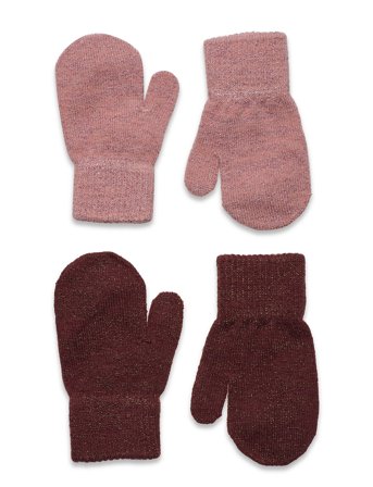 Magic Glitter Mittens 2-Pack Pink CeLaVi