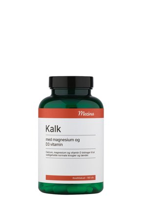 Mezina Kalk med Magnesium og D3-vitamin 180 stk, Helse & Madvarer, Mineraler, Magnesium
