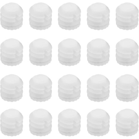 100 stk Hængsel Ekspansionspropper M4x8mm Plast Ekspansionspropper 4mm Hvide Hængsel Propper Indsatser Tilbehør Til Skabe 8.8x8mm