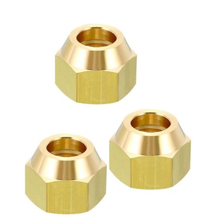 3 STK gjenger Messing Flare Cap 45 grader