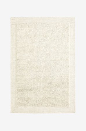 Kave Home - Marely hvidt uldtæppe 160 x 230 cm - Hvid - Uldtæpper - 200X300 - Fra Homeroom