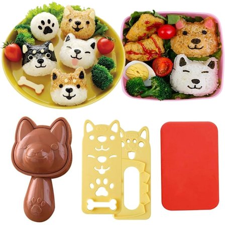 Riisipallo Muotti Kissa Kissannousiainen Sushi Muotti Eläin Onigiri Muotti DIY Keittiövälineet Riisipallo Painomuotti Nori Leikkurilla Kotijuhliin