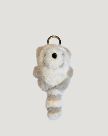 Dark Department Raccoon Bag Charm Hvid Accessoarer Pige - Kids Brand Store