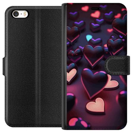 Yhteensopiva Lompakkokotelo Apple Apple iPhone 5 KeskiyönSydämet