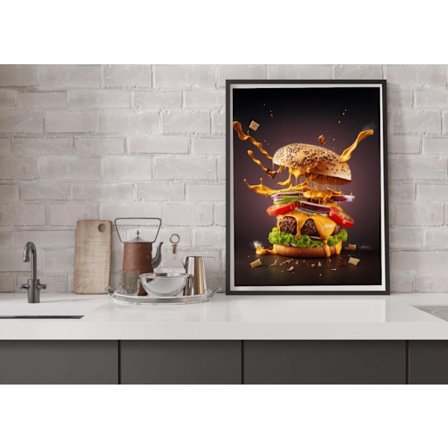 Hamburgare Tavla Storlek 50×70 CM
