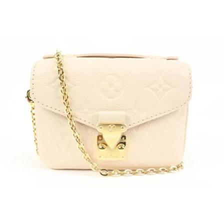 Louis Vuitton Vintage, Pre-owned Leather louis-vuitton-bags Beige, Dames, Maat:ONE Size
