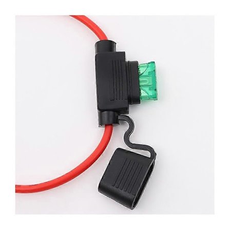 2-pakning 12ga sikringsholder, inline sikringsholder 12 gauge sikringsholdere 12v vanntett pigtail bladsikringsrelé med 30AMP ATC-sikringer[HK]