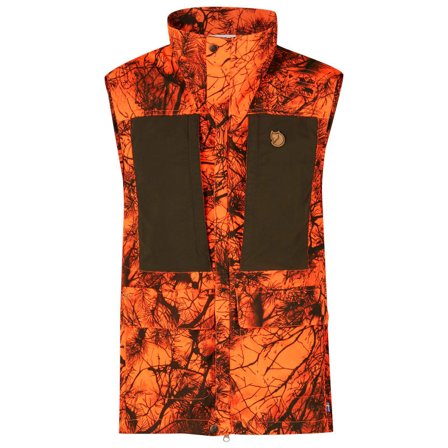 Fjällräven Lappland Hybrid Vest Camo Men unlined vests Orange XXXL