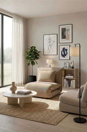 Homeroom Collection - Joni vuodesohva - Beige - Vuodesohvat - - Homeroom