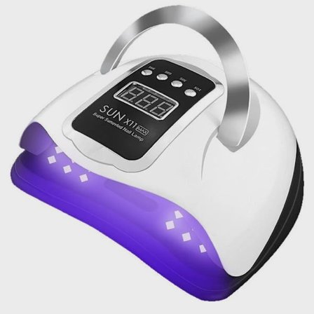UV LED neglelamper, 280W profesjonell automatisk tørker, 66 lamper for rask tørking, stor LCD-skjerm, 4 tidsinnstillinger (10/30/60/99 sekunder)