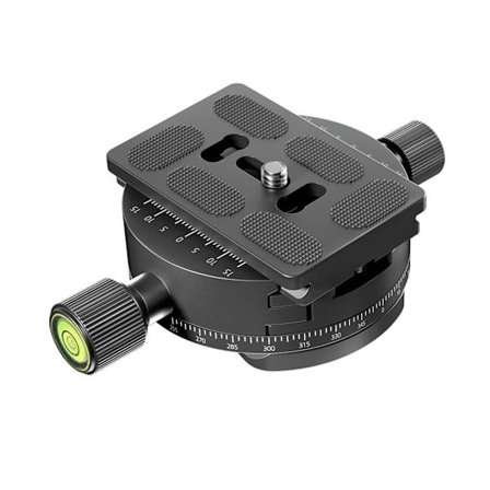 Kameraklemme Panoramic Shooting Clamp Tripod Quick Release Plate 360 ​​graders rotasjonsklemme for Dslr kamerastativ