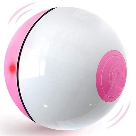 Interaktiv kattelekeball for innendørs katter, automatisk 360 selvrotasjon og USB-oppladbar med LED-lys