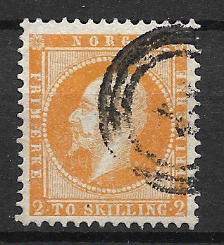 Norge 1856 - AFA 2 - Stemplet