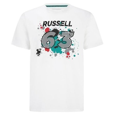 T-shirt George Russell 63 Begränsad Mercedes AMG Petronas Motorsport F1 förare