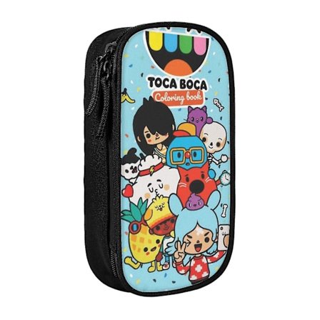 Toca Life World pennfodral, multifunktionellt pennfodral, rymlig och hållbar pennfodral förvaringsväska pennorganisatör stationeryygkh-111 21*9.5*5cm