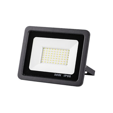 50W 4000lm Udendørs LED Floodlight med 6500K Kold Hvid Spotlight, IP66 Vandtæt Sikkerhedsbelysning til Byggeplads og Have, GA Udendørslys