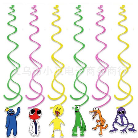 6 stk. Roblox Rainbow Friends Spiralpynt