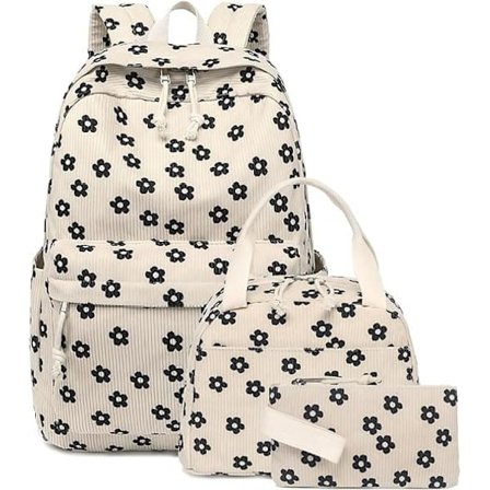 Skolerygsæk til børn - Teenagere Piger Drenge Skoletaske med Madkasse og Penalhus - Let og holdbar Tilbage til skolen Essentials