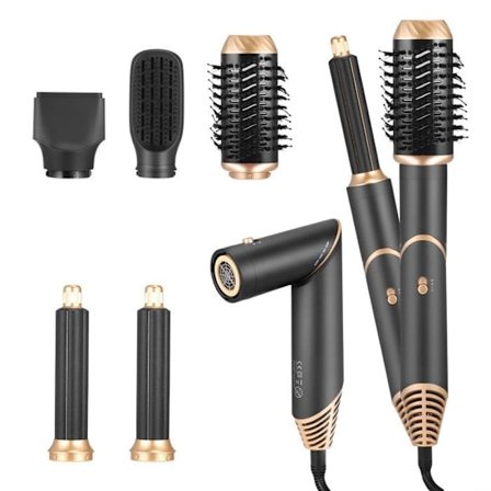 5-i-1 Luftstyler Føntørrer Børste, Hårkrøller med Luft, Glattebørste, Hårstylingværktøjer