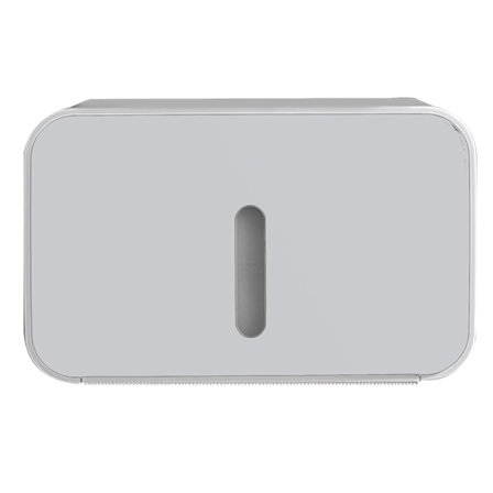 Veggmontert oppbevaringsboks for papirservietter til bad, grå