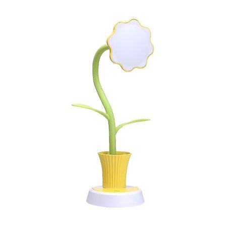 Skrivebordslampe for barn LED øyebeskyttelse skrivebordslampe dimbar (1 stk, gul)