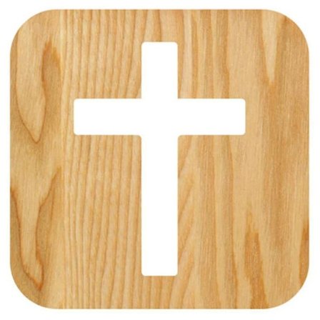 3D LED-lamppu Yöpöytävalaisin USB-pöytä Christianity Crucifix Käsityöt Lahjaksi Puinen