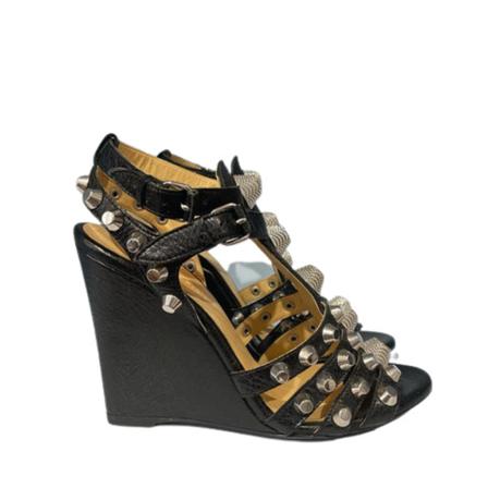Balenciaga Vintage Pre-owned sandałyy , Zwart , Dames , Maat: 37 EU Vintage Schoenen