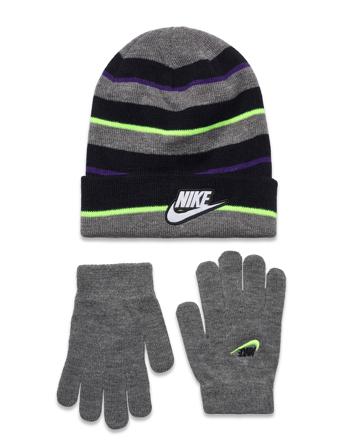 Nan Jumbo Stripe Beanie Set Accessories Winter Accessory Set Multi/mønstret Nike