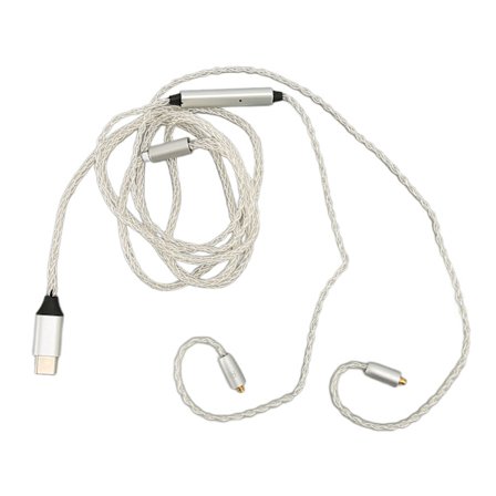 MMCX-kaapeli mikrofonilla, Type C, Shure SE215 SE315 SE535 SE846 Ultimate Ears UE900 valkoinen 1,2 m