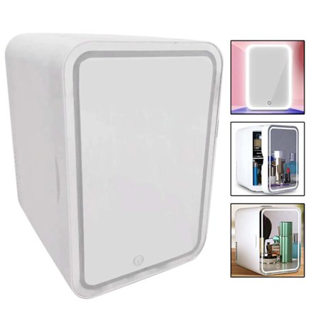 Mini Skönhetskylskåp 8 Liter Hudvård Sovrum Bilresa Kylskåp Vin Smink Hudvård Frigidaire Portabelt Kylskåp