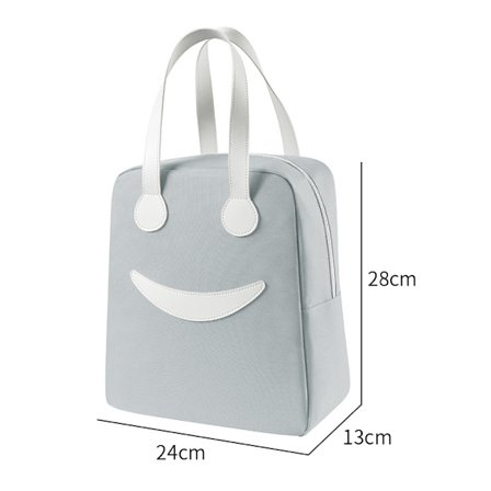 Isolerad kylväska Smiley Lunch Bag Lätt att rengöra Lunch Bag