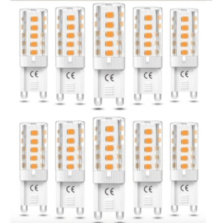 G9 LED-lamput 5W – Lämmin valkoinen – 10 kpl