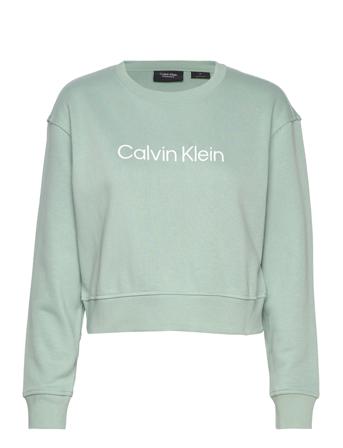 Pw - Pullover Svetari Collegepaita Vihreä Calvin Klein Performance